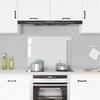Transparent Kitchen Backsplash 80 x 60 cm Tempered Glass