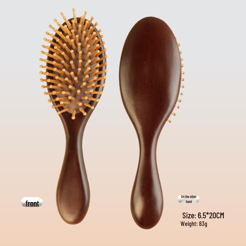 Sandelholz Meridian Massage Luftkissen Kamm Geschenkset - Massivholz Frisierkamm Souvenir