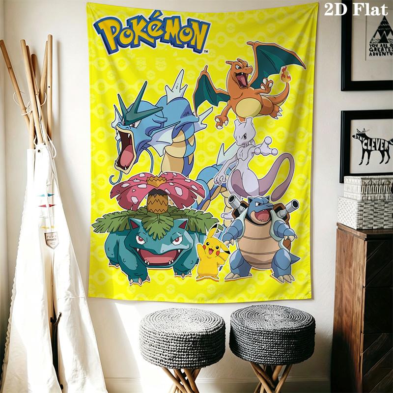 Eevee Evolution Tapestry Wall Tapestry Background Cloth Wallmounted Background Cloth Soft Atmospheric Background Cloth