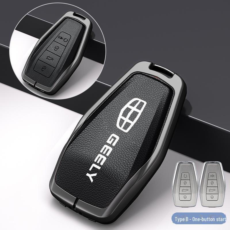 

Чехол для ключа Geely Xingrui для моделей 19-21 годов: Совместим с New Dihao GS, Binyue, Haoyue, Binrui. standard