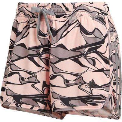 Casual Breathable Printed Sports Shorts Women Shorts Gray Multicolor CW5491