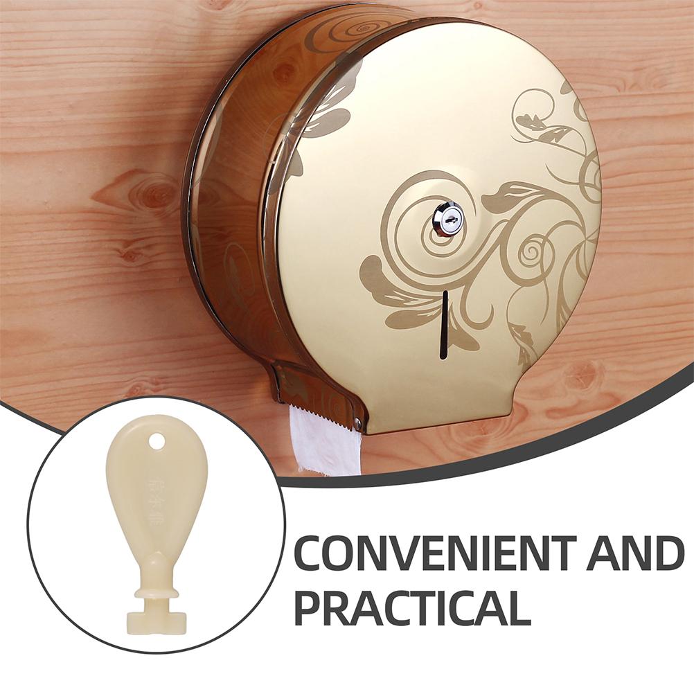  3 Pcs Tissue Box Key Paper Towel Plastic Toilet Commercial Dispenser Keys Replace Replacement Abs Hand