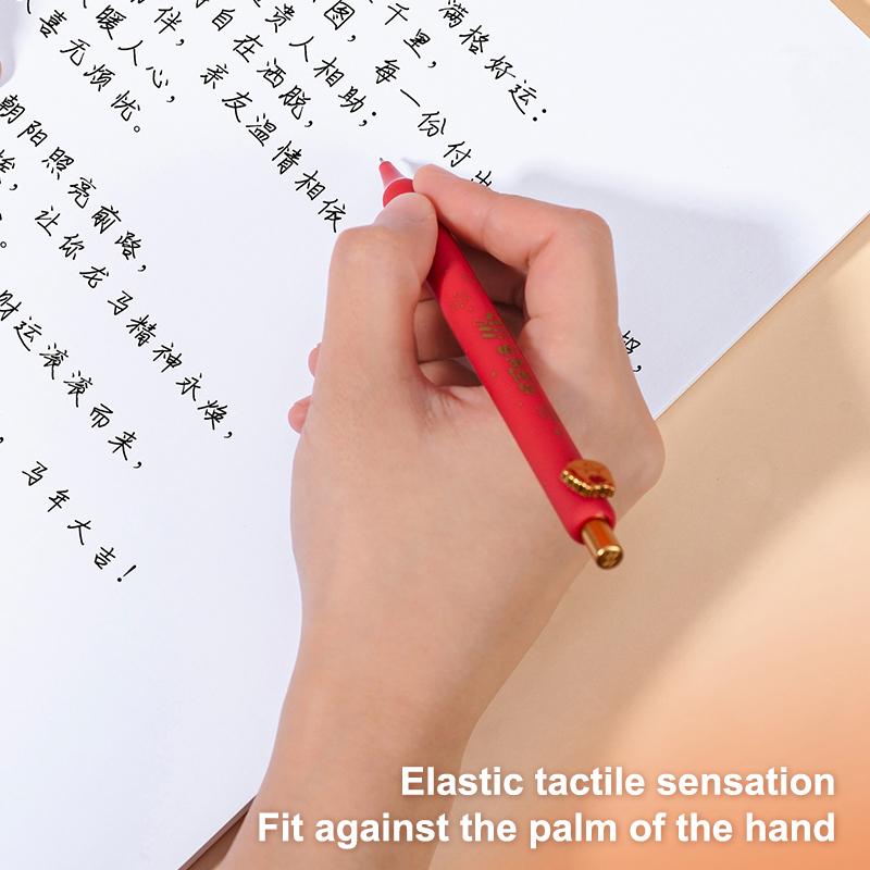 1/4 Bucăți Anul Calului Pix Gel Drăguț Desene Animate Ponei 0.5Mm Pixuri cu Cerneală Neagră Școală Birou Rechizite Premii Studenți Cadou de An