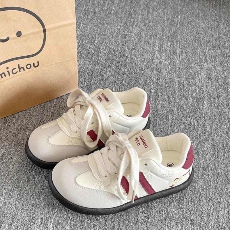 Campus style, board shoes women's new versatile niche shoes platform white shoes cute yellow