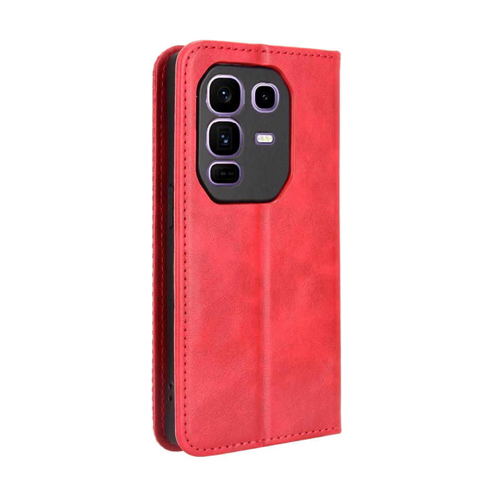 Kožené pouzdro pro Infinix Note 50 Pro+ 5G Peněženka Stojánek Retro Textura Kryt na telefon