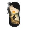 Bigfoot Hiking  Glasses Case Cover  Portable Sunglasses Pouch Men Women Travel Eyeglass Protector Vintage Eyewear Bag