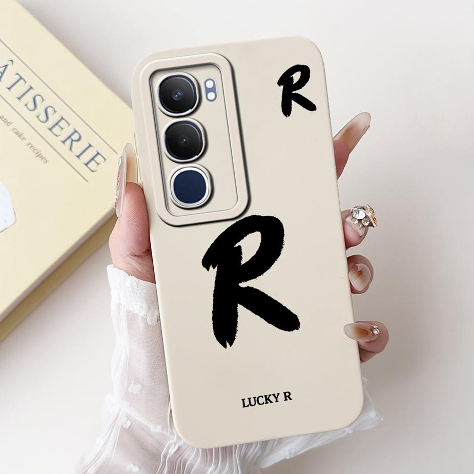 Für Vivo Y19s 4G Hülle V2419 Luxuriöse Glücksbuchstaben Cover Stoßfeste Weiche TPU Handyhülle Für Vivo Y19s Y 19 s VivoY19s Fundas Coque