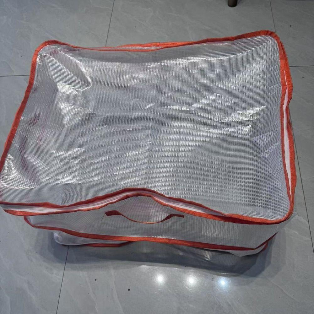 Foldable Quilt Clothes Storage Bag PVC Transparent Storage Bag  for Duvet Blanket Bedding