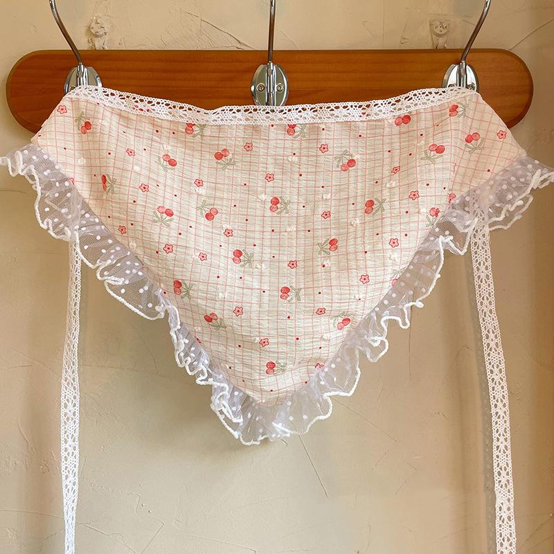 AWAYTR Süße Blume Dreieck Haarband Damen Mädchen Haarschal Stirnband Koreanisch Französisch Pastoral Kopfschmuck Sommer Spitze Kopfbedeckung