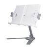 Book Holder Silver Multifunctional Adjustable Height Hands Free Stable Sturdy  Book Stand for