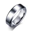 Tungsten Steel Men Ring Fashion Jewelry Durable Comfort Fit Wedding Band Stylish Accessory for Him