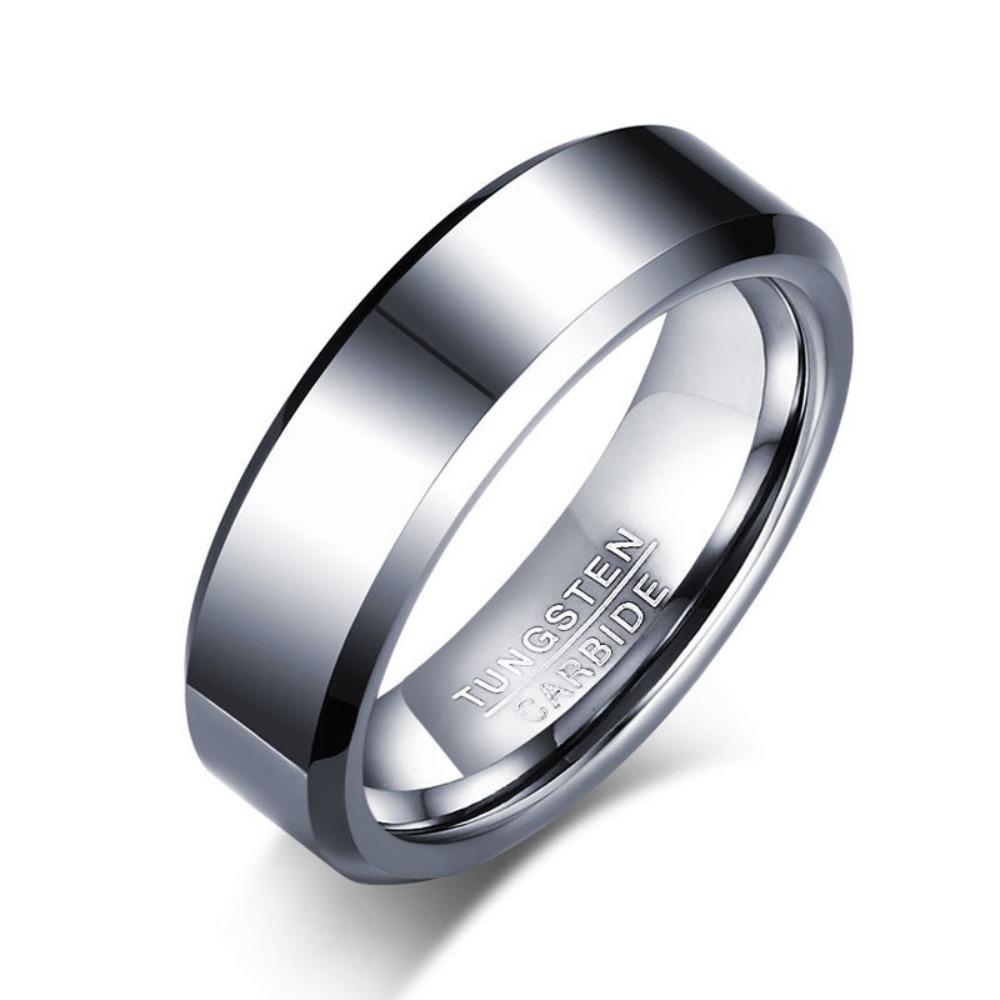 Tungsten Steel Men Ring Fashion Jewelry Durable Comfort Fit Wedding Band Stylish Accessory for Him