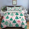 Christmas Print Bedding Set Duvet Cover 1 Duvet Cover 2 Pillowcases Adult and Kids Bedding Set Luxury Holiday Christmas Gifts