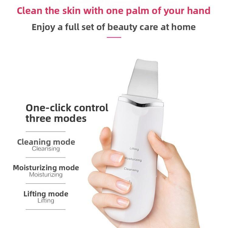 Hushålls Ultraljud Läderspade Maskin Pormaskborttagning Porrengörare Ansiktsimport Export Läderspade Kniv Skönhetsinstrument