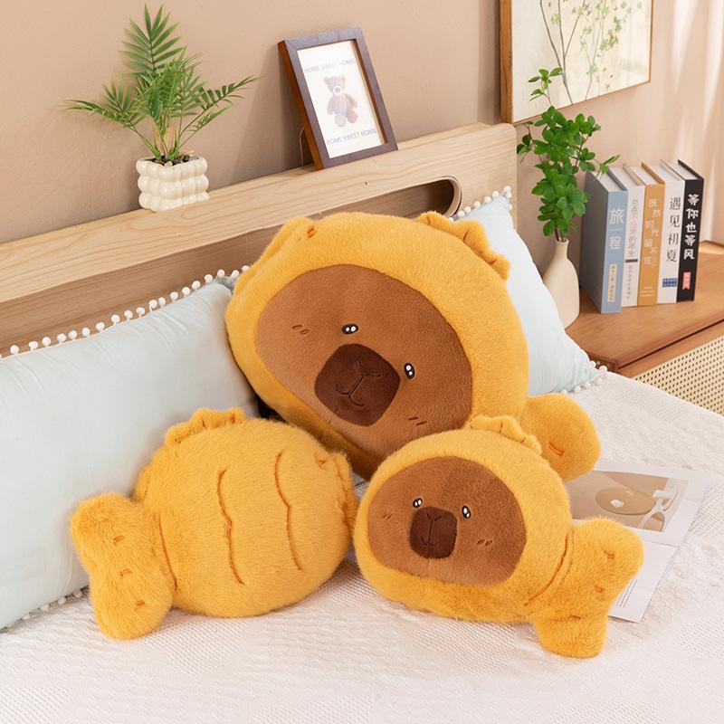 Cute dolphin cub Kapibara sleeping pillow doll plush toy capybara ugly cute girl birthday gift