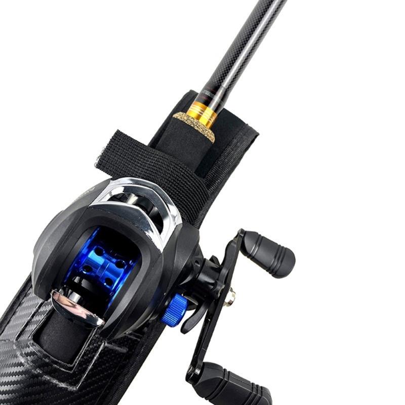 Fishing Rod Bag Fishing Poles Hanger Rack Fishing Belts Waist Rod Holders Black Fishing Poles Holding Belt Rod Inserter