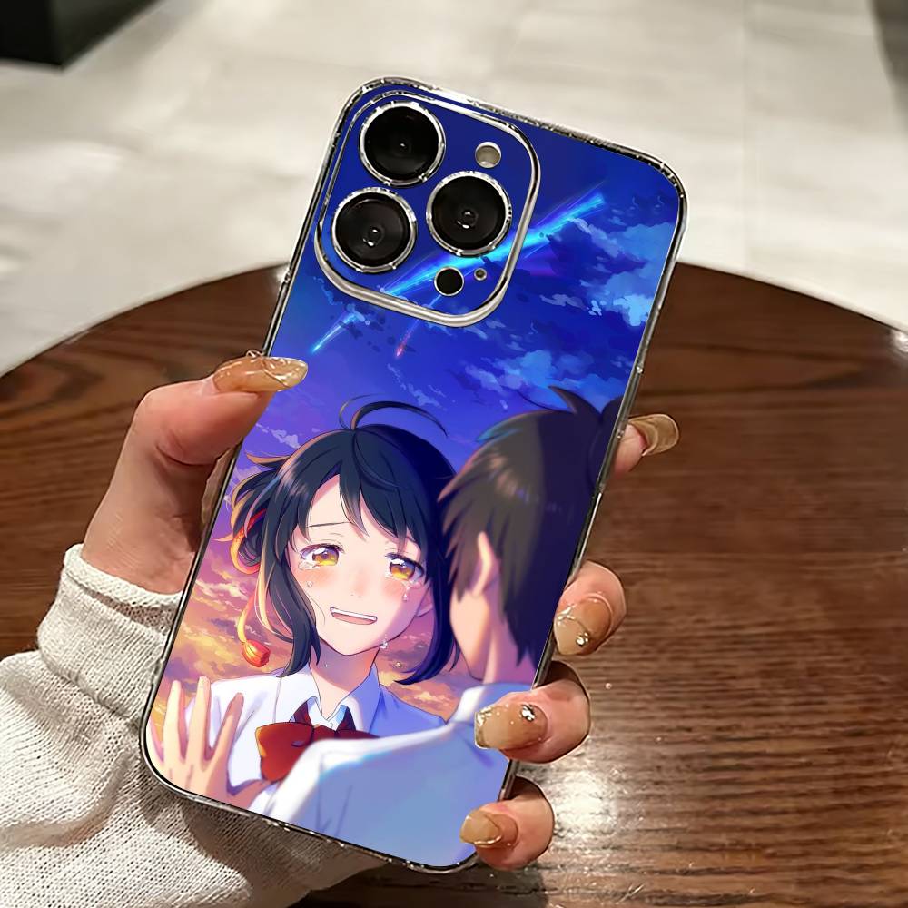 Anime Your-r N-Name-e Phone Case For iPhone 17 16 15 14 13 12 11 Mini Pro Max Plus Transparent Cover