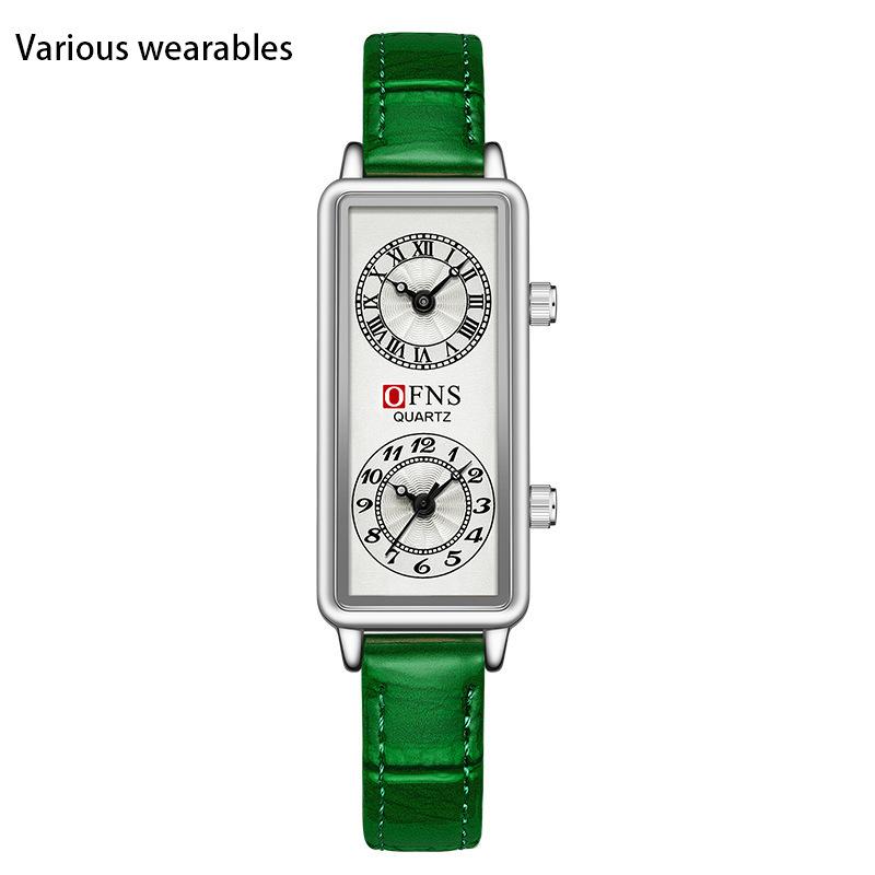 Quartz Watch Dual Time Digital Classic Roman Scale Waterproof Quartz Watch