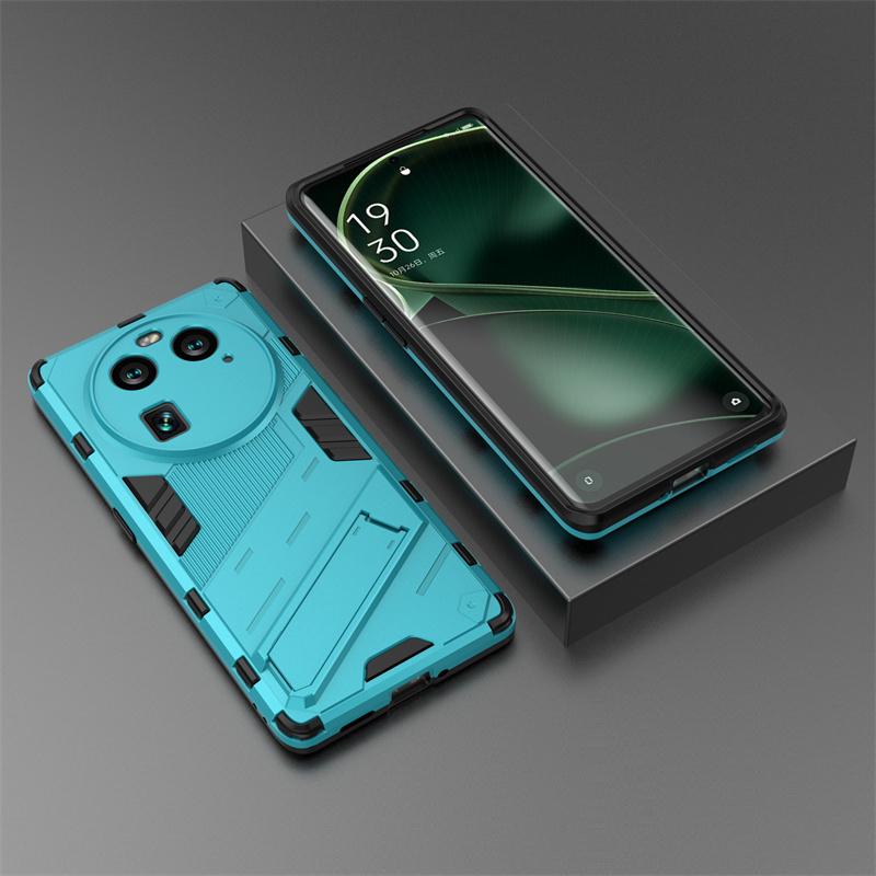 För OPPO Find X6 Pro Skal Magnetiskt Armor Ställskydd För För OPPO Find X6 Pro FindX6Pro 5G Stötsäkert Stötfångare Mobilskal