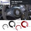 Autocollant de Garniture de Volant en Fibre de Carbone Vraiment Douce Pour Mercedes Benz SLK R171 2004 2005 2006 2007 2008 2009 2010 Accessoires