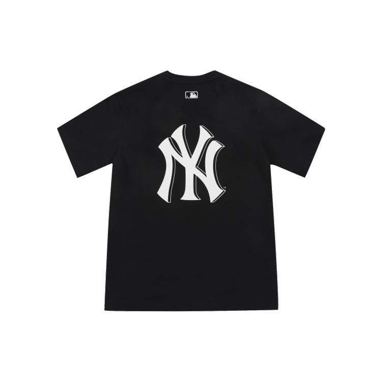 New MLB Set in Sleeve T Shirt Unisex Black 31TS03131-50L
