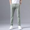 Ice Silk Men's Loose Straight Leg Men's Pants Trendy Business Quick Drying Summer Thin Casual Pants