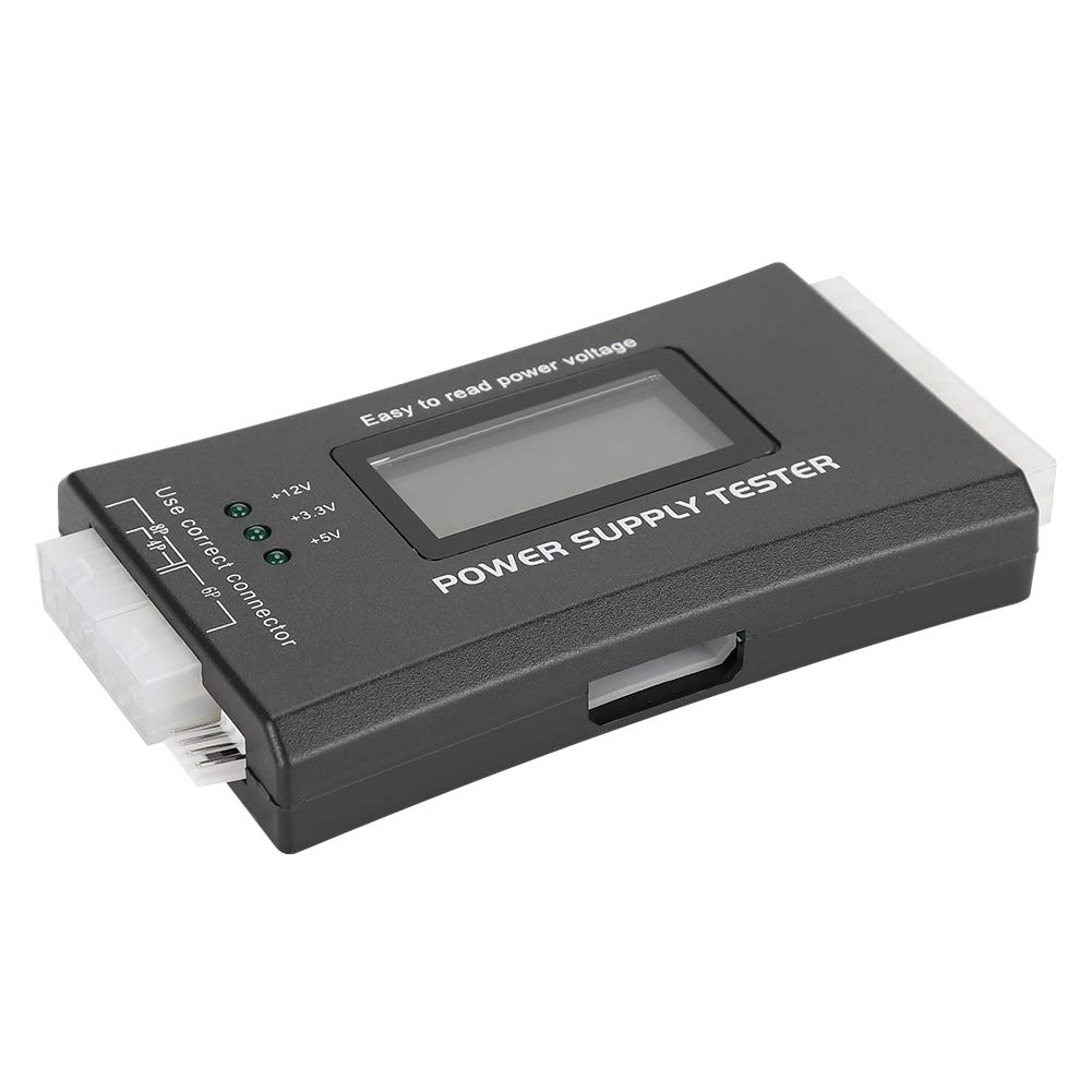 LCD Display Power Supply Tester, Computer Power Diagnostic Tester with LCD Display, ATX Power Supply, Computer Host, Computer Tester, Inspection, PC