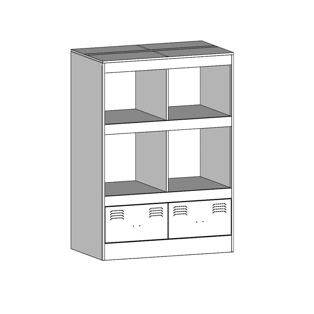 Highboard Rose 67 X 39 X 95 Cm Steel
