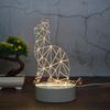Indoor Modern Etch Lighting LED Optical Illusion 3D Acrylic Night Light Lamp Warm White USB Power 1-Year Warranty Small Size for