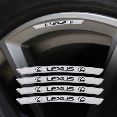 4 Stück Aluminiumlegierung Auto Radnaben Aufkleber Für F SPORT GX460 Ct200h IS250 ES 220D IS200 Fsport GS GX IS LS LX NX RX UX CT