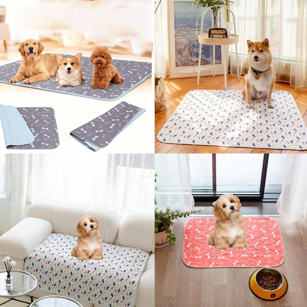 Washable Pet Bed Mat Reusable Puppy Pee Pad with Pheromones Durable Pet Training Pads  Pet Training
