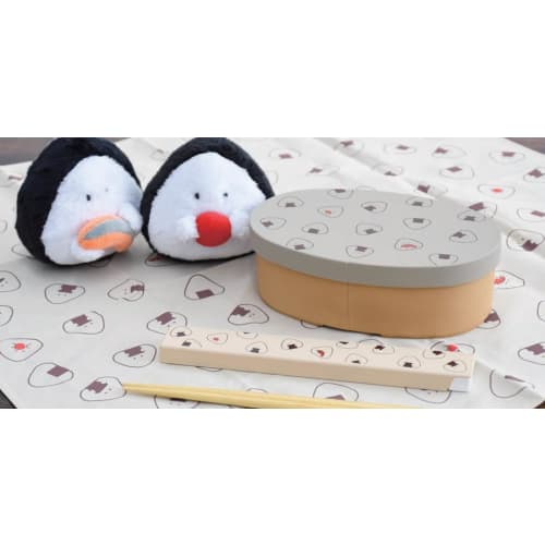 Ippinsha Gyutto Onigiri-san Nori Onigiri-san Chopsticks, 18cm, Antibacterial Coating, Made in Japan, Beige, Gift Item 47128