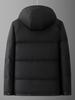Men's Plus Size Winter Cotton Jacket 2025 - Oversized, Fat-Friendly, Warm, with Detachable Hood.