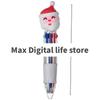 5-30Pcs Mixed Christmas 4-in-1 Color Ballpoint Pen Cartoon Santa Claus Snowman Writing Pen Student Stationery Kids New Year Gift