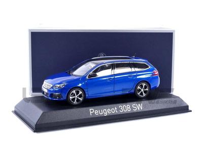 Norev Peugeot 308 SW GT 2020 Vertigo Blue 1/43