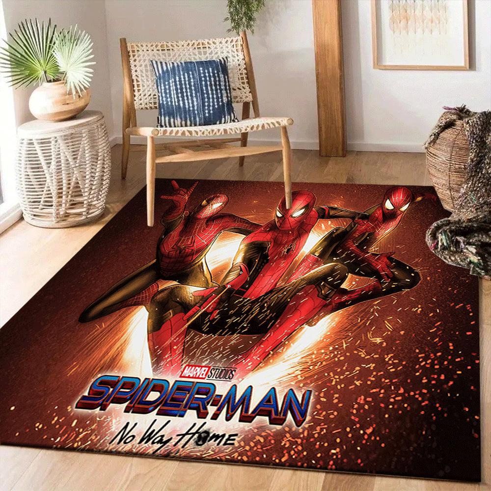 1pz Tappeto Area Tappeto Spider-man, Camera da Letto e Sala Giochi Durevole, Resistente alle Macchie e Facile da Pulire, Soggiorno