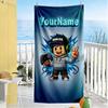 Roblox Personalized Text Beach Towel Super Soft & Absorbent Suitable for Swimming Gym Camping Yoga Vacation