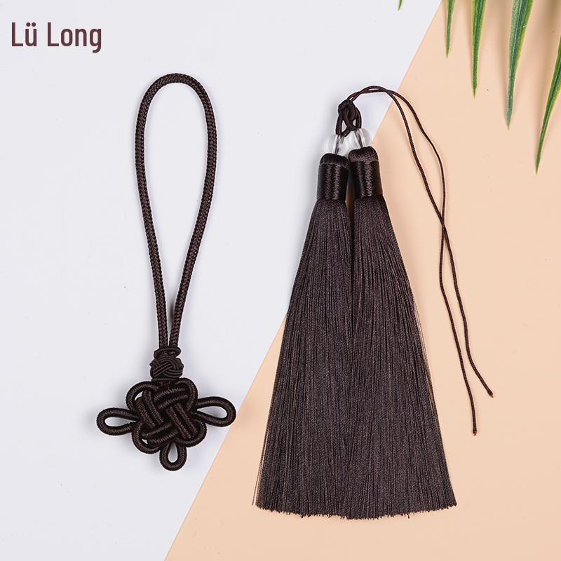 Handwoven Red Chinese Knot Tassel DIY Kit - Small Pendant