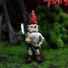Resin Halloween Dwarf Human Skeleton Figurine For Micro Scene Home Decor Office