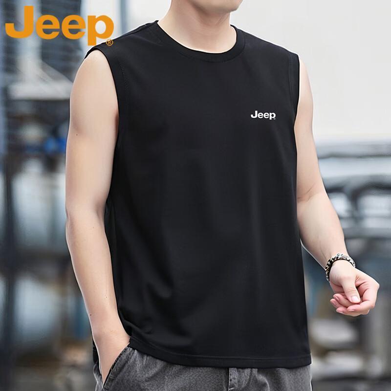 Jeep Men s Casual Sleeveless Vest T-Shirt 4XL