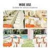 50PCS Ivory White Stretch Spandex Folding Chair Covers, Universal Fitted Chair Cover, Removable Washable Protective Slipcovers, for Wedding, Holiday,