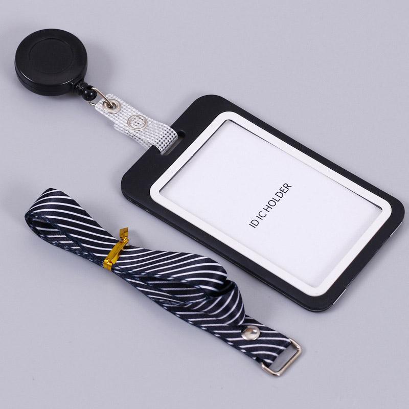 1/2PCS Card Sleeve Credit Card Badge Holder Nurse Student Name Tag Id Badge Holder Card Holder Women Men Lanyards Badge Holder