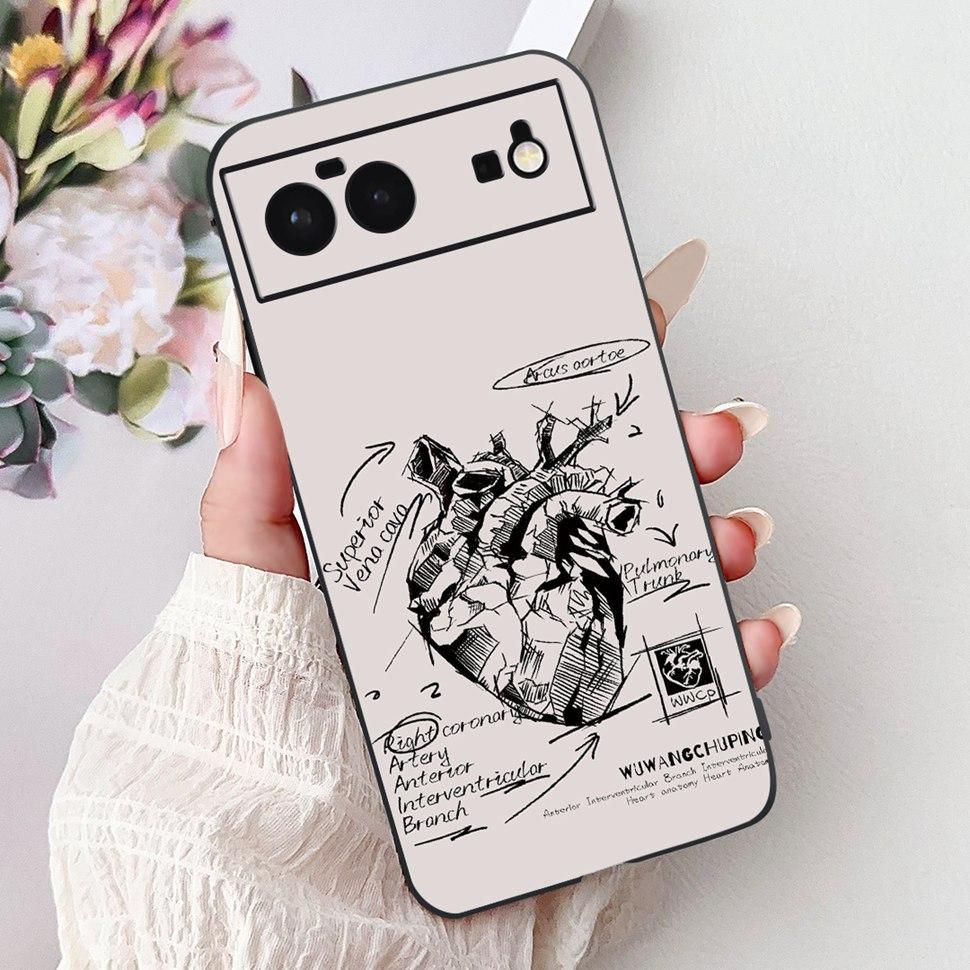 Für Google Pixel 6 Hülle Niedliche Tiere Weiches Silikon Handyhüllen Für Google Pixel 6 Pixel6 Hülle Ultra-dünne TPU Rückseite Gehäuse