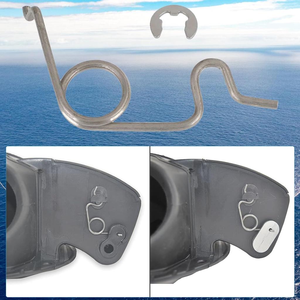 Fuel Door Pocket Spring Fit for 2007- Toyota Tundra 77305-0C050 77305-0C060 Automotive Replacement Fuel System Equipment Stainless Steel Gas Tank