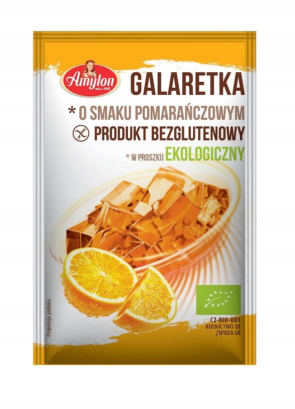 ORANGE GLUTEN-FREE ORGANIC JELLY 40 G - AMYLON with Agar