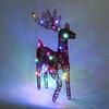 Christmas Wrought Iron Deer Figurine with Led Light Holiday New Year Party Decor