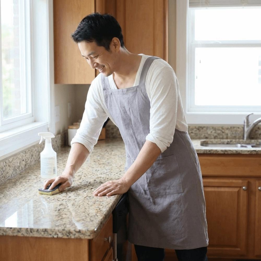 Cross Straps Minimalist Apron Cotton Handmade Apron Durable Cooking Aprons  Kitchen Use