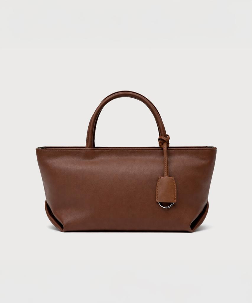Bemymood Plie Tote Bag - Cognac Brown