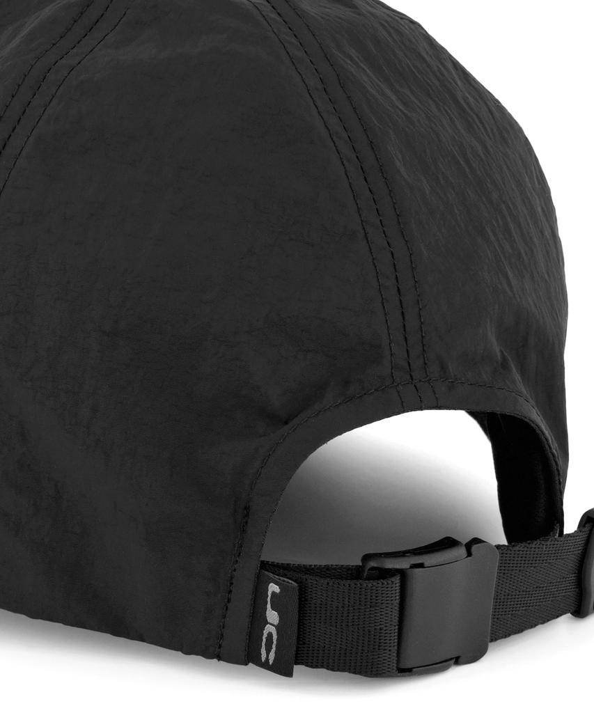 Eondeok Eonteulol Summer Nylon Long Brim Soft Top Deep Logo Ball Cap Unisex Baseball Cap Uc Duplex / Nylon B B / Black