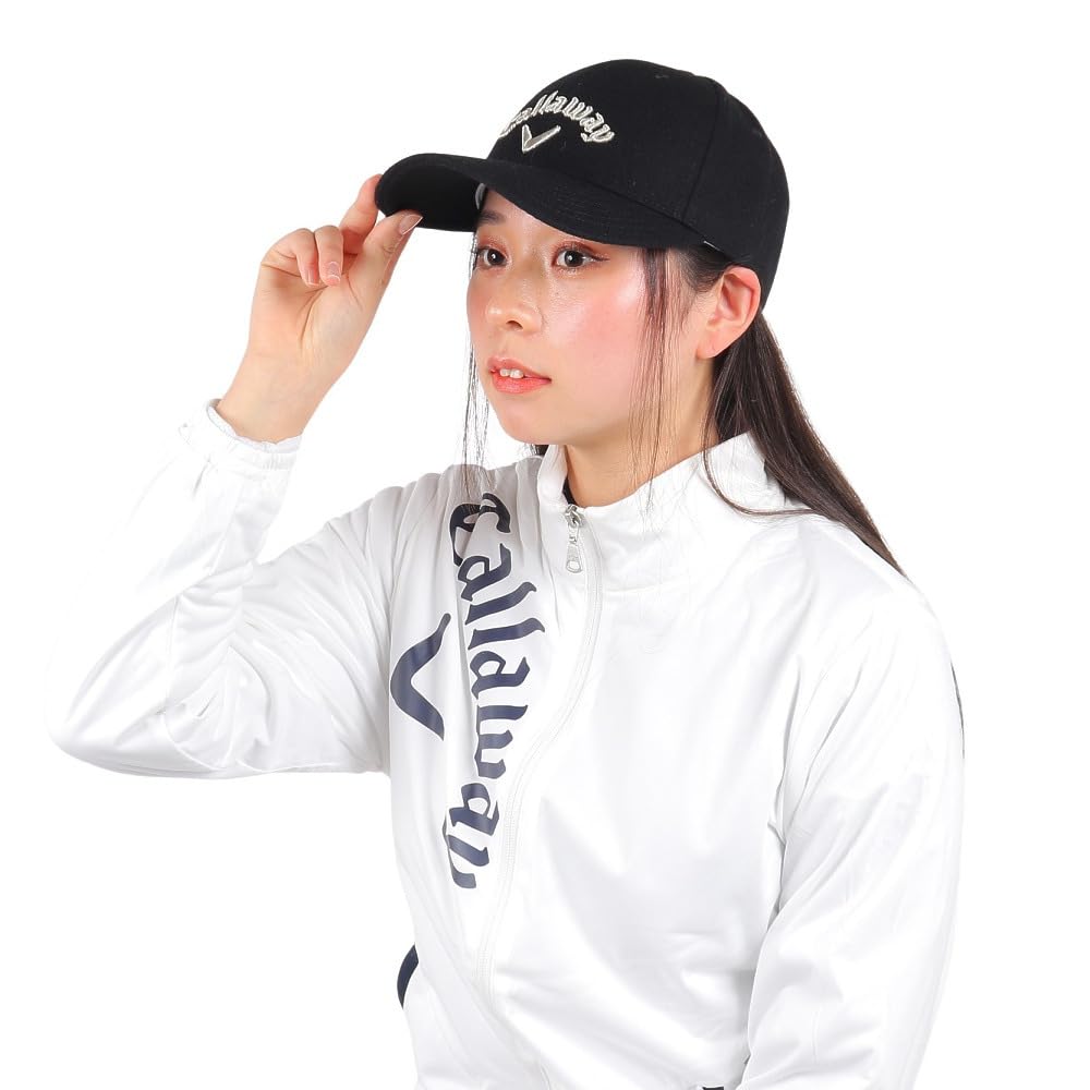 

[Callaway] Женская кепка (Фланель, Размер регулируемый) Кепка для гольфа C23291205 1010 Черный FR